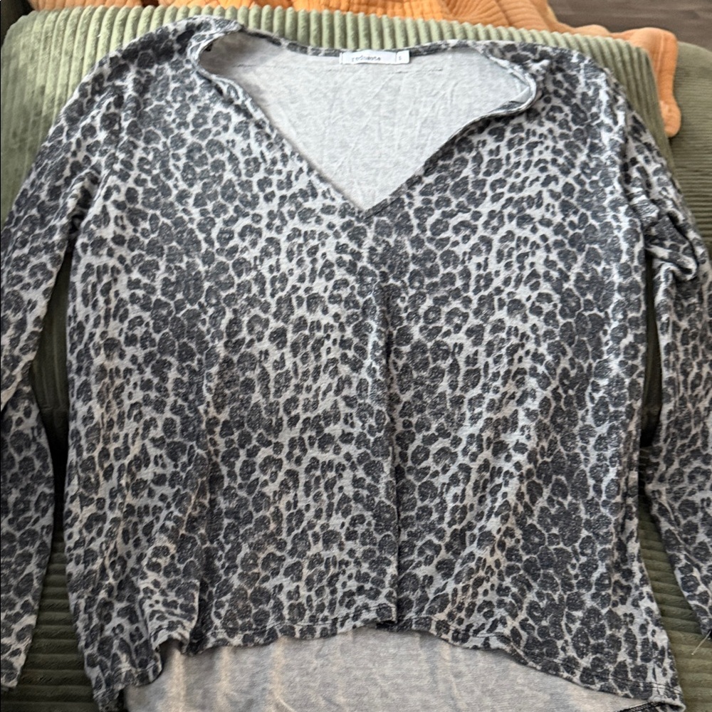 Red Haute Olive and Gray Sweater